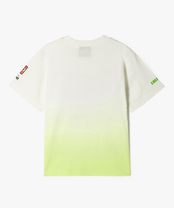 Tee-shirt Minecraft sequins garçon vue3 - MINECRAFT - GEMO