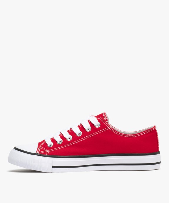 Baskets en toile sur semelle épaisse femme - Follow Me vue4 - FOLLOW ME - GEMO