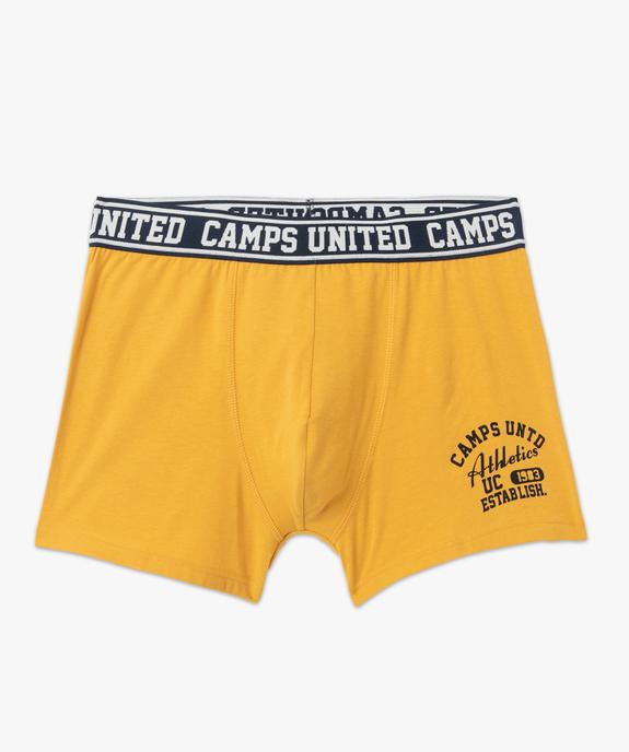 Boxer en coton extensible imprimé homme - Camps United vue4 - CAMPS - GEMO