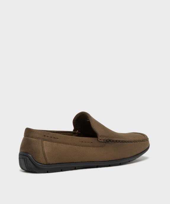 Mocassins en suédine et semelle intérieure cuir homme vue4 - URBAN STEPS GEMO FOR GOOD - GEMO