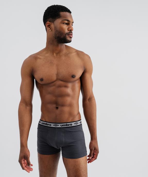Boxers de sport en coton stretch homme (lot de 3) - Umbro vue3 - UMBRO - GEMO