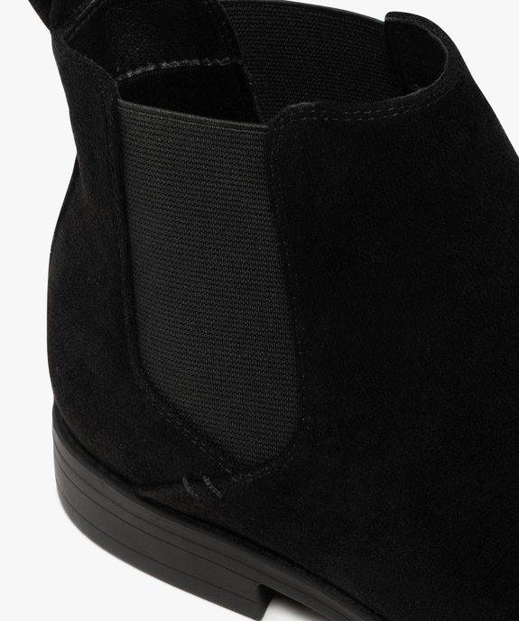 Boots homme Chelsea en suédine avec bout amande vue7 - MARIO BALDANO - GEMO