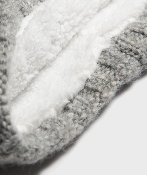 Echarpe tour de cou en grosse maille doublée sherpa fille vue2 - GEMO (ENFANT) - GEMO