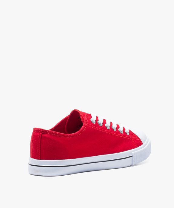Baskets femme en toile à bout renforcé fermeture lacets vue4 - FOLLOW ME G4G - GEMO