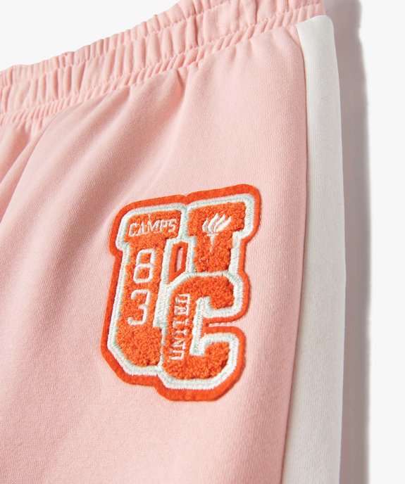 Pantalon de jogging fille avec bandes contrastantes - Camps United vue3 - CAMPS UNITED - GEMO