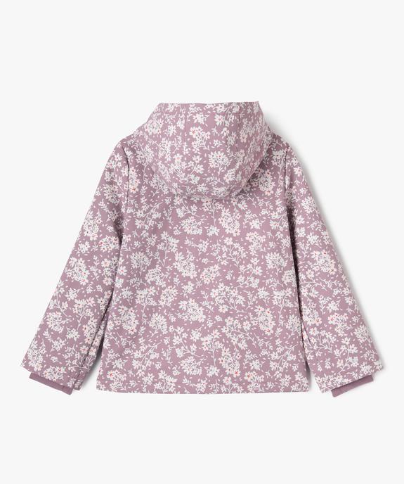 Imperméable à capuche et doublure chaude avec imprimé animé fille vue4 - GEMO (ENFANT) - GEMO
