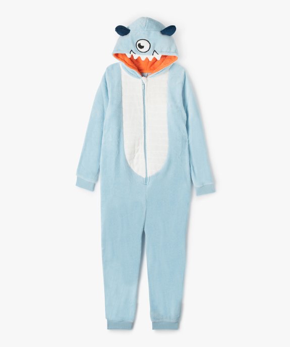 Combinaison pyjama garçon avec motif monstre vue1 - GEMO (ENFANT) - GEMO