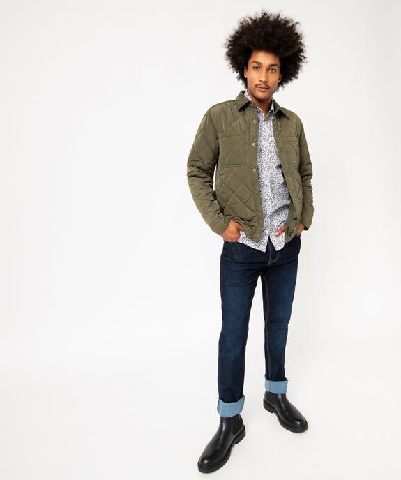 Chemise manches longues à fleurs homme vue5 - GEMO (HOMME) - GEMO