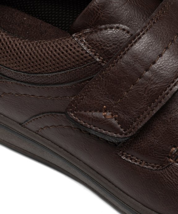 Chaussures confort esprit bateau à scratch homme - G'Flex vue6 - G'FLEX - GEMO