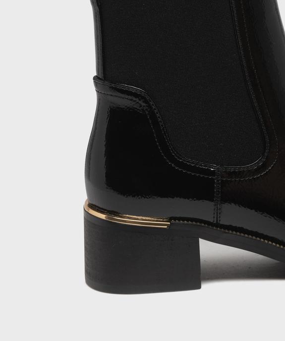 Boots vernis avec élastique sur la tige femme - Valentina Baldano - VALENTINA BALDA Boots vernis avec élastique sur la tige femme - Valentina Baldano vue7 - VALENTINA BALDA - GEMO