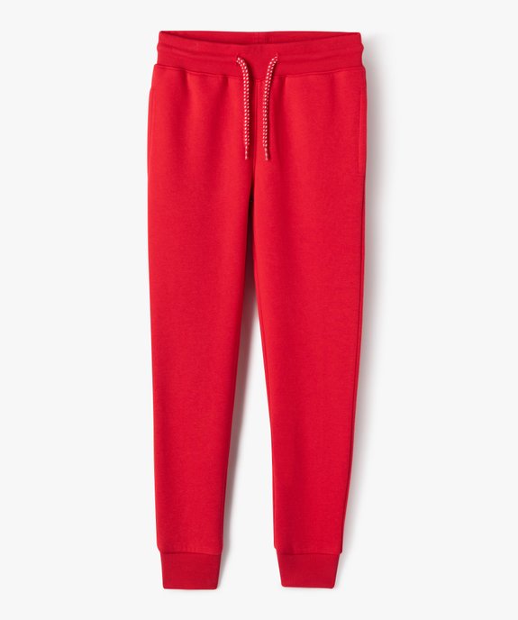 Pantalon de jogging avec intérieur molletonné garçon vue1 - GEMO (ENFANT) - GEMO