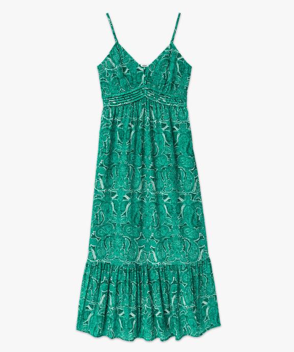 Robe imprimée à fines bretelles et taille empire femme vue4 - GEMO(FEMME PAP) - GEMO