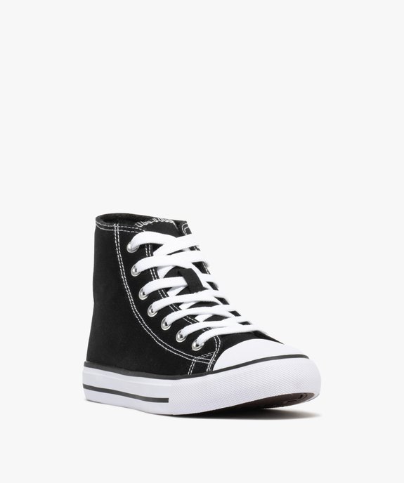 Baskets montantes en toile sur semelle bicolore femme - Follow Me vue2 - FOLLOW ME - GEMO