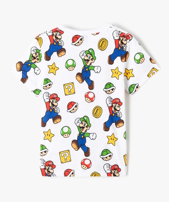 Tee-shirt imprimé jeu vidéo garçon vue4 - MARIO - GEMO