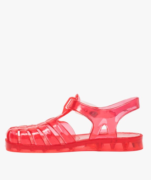 Sandales de plage bébé fille en plastique coloré vue3 - GEMO (PLAGE) - GEMO