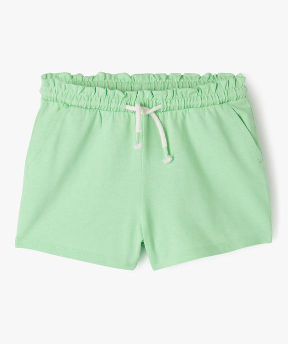 Short en maille avec taille élastique fille vue1 - GEMO 4G FILLE - GEMO