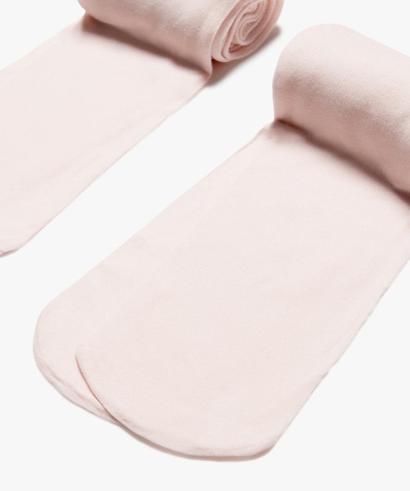 Collants fille semi-opaques unis (lot de 2) vue2 - GEMO (ENFANT) - GEMO