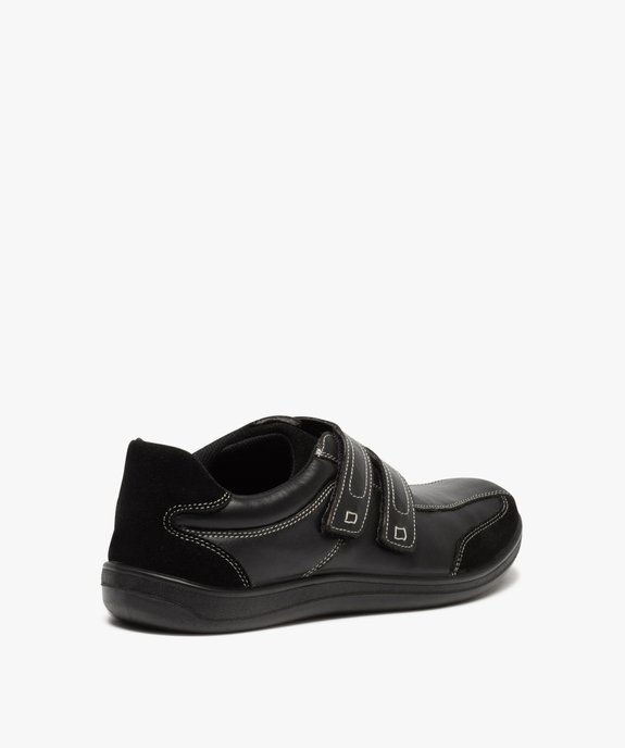Derbies homme confort dessus cuir à fermeture scratch vue4 - GEMO (CONFORT) - GEMO