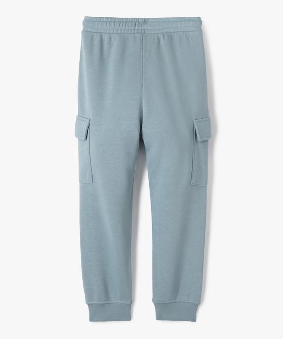 Pantalon de jogging cargo molleton garçon vue3 - GEMO (ENFANT) - GEMO