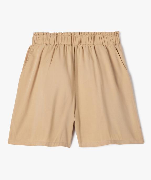 Short léger et fluide à taille élastiquée fille vue1 - PREMIER PRIX BY GEMO - GEMO