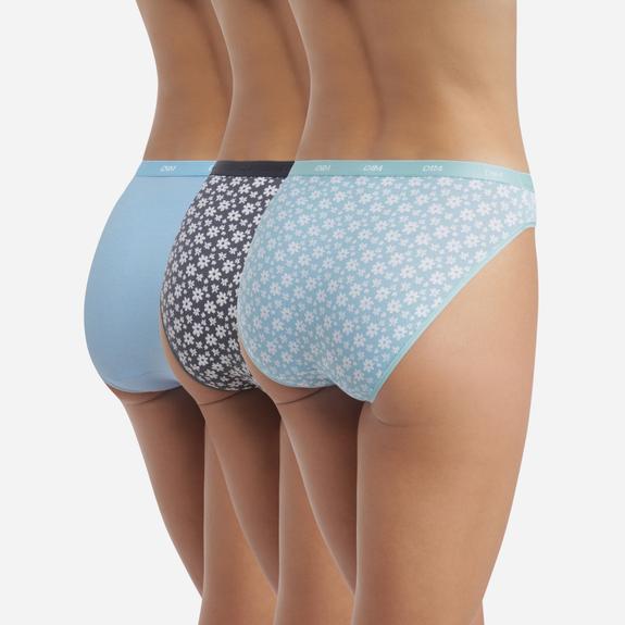 Culottes confort en coton stretch femme (lot de 3) - Les Pockets Dim vue3 - DIM - GEMO