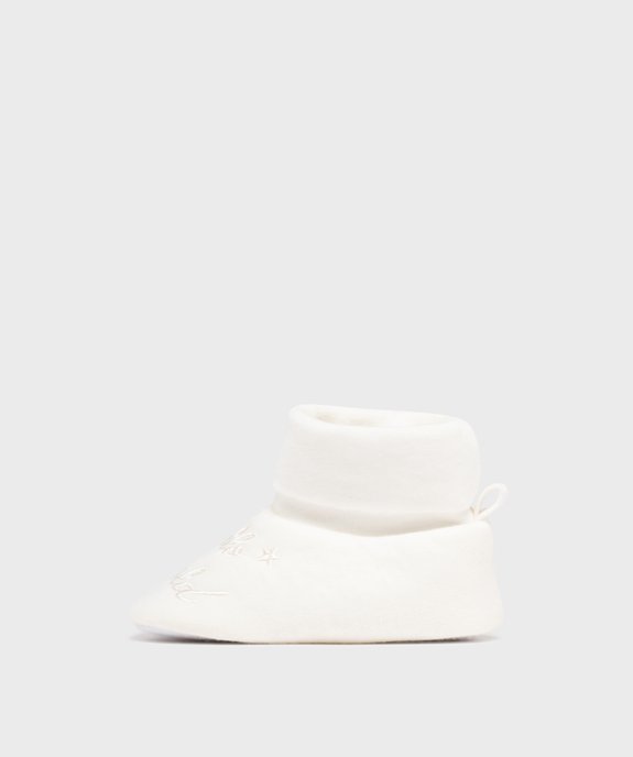 Chaussons de naissance avec message brodé - Little Love vue3 - LITTLE LOVE GEMO FOR GOOD - GEMO
