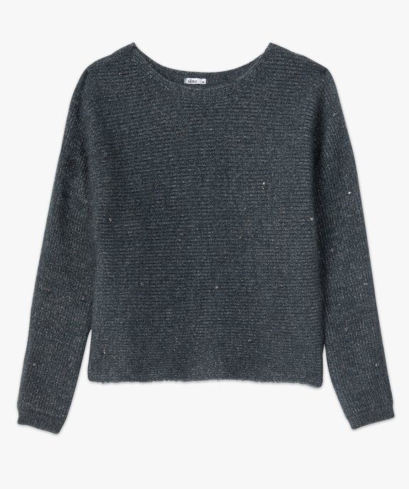 Pull femme en maille pailletée avec strass vue4 - GEMO(FEMME PAP) - GEMO