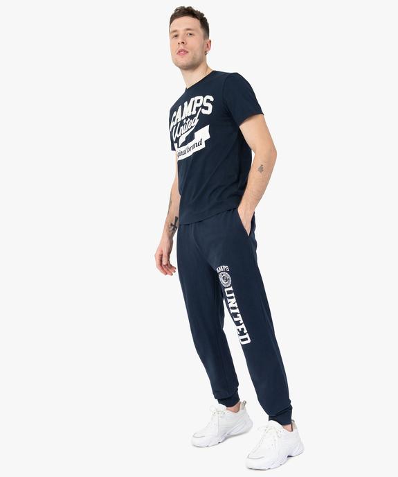 Tee-shirt homme à manches courtes avec inscription – Camps United vue5 - CAMPS UNITED - GEMO