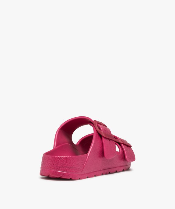 Mules de piscine fille pailletées à brides ajustables vue4 - GEMO (ENFANT) - GEMO