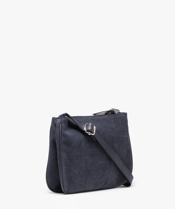 Sac bandoulière femme bimatière à détails brillants vue2 - GEMO (ACCESS) - GEMO