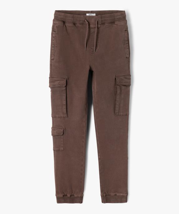 Pantalon cargo style jogger garçon vue1 - GEMO (JUNIOR) - GEMO
