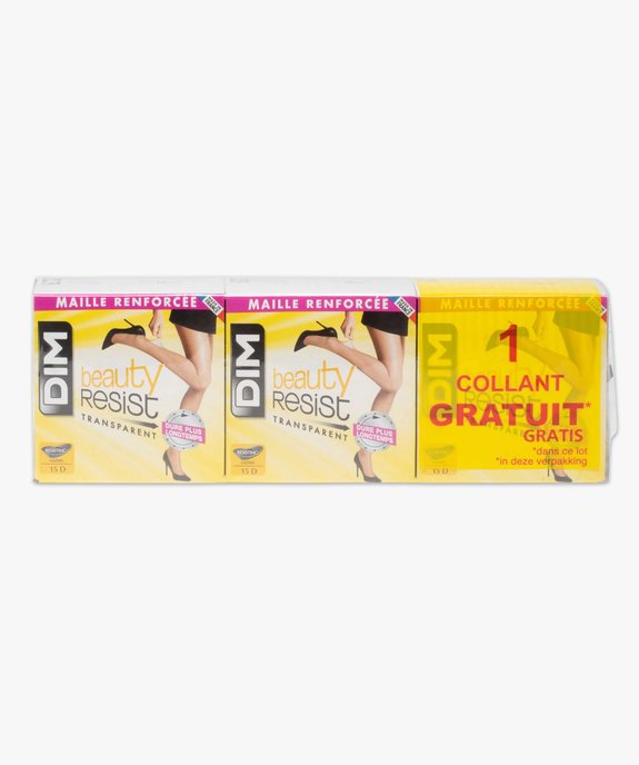 Collants femme en voile transparent Beauty Resist (lot de 3) - Dim vue4 - DIM - GEMO