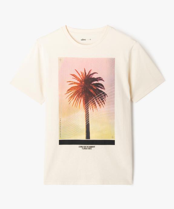 Tee-shirt à motif en coton garçon vue2 - GEMO 4G GARCON - GEMO