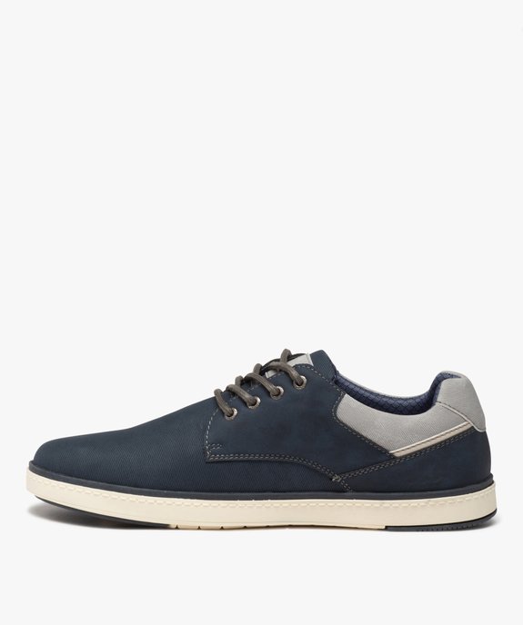 Derbies homme casual à lacets avec semelle contrastante - GEMO (CASUAL) Derbies homme casual à lacets avec semelle contrastante vue3 - GEMO (CASUAL) - GEMO