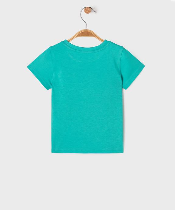 Tee-shirt manches courtes à message bébé garçon vue3 - GEMO(BEBE DEBT) - GEMO