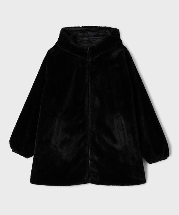 Parka fourrée à capuche réversible fille vue1 - GEMO (JUNIOR) - GEMO