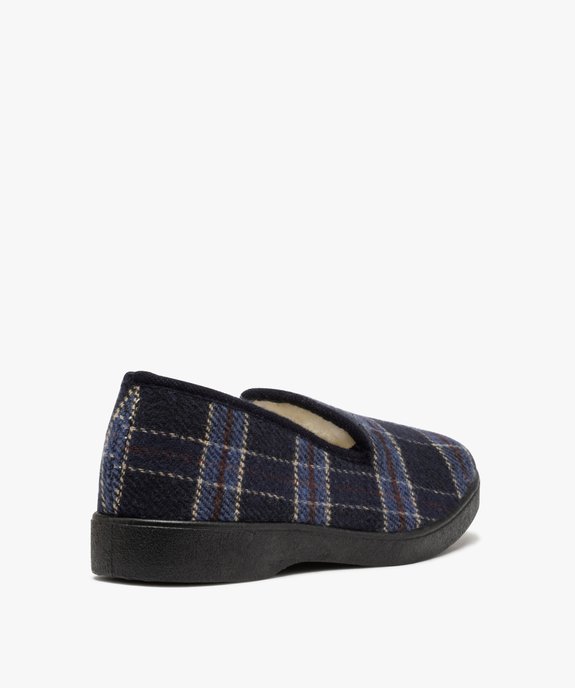 Pantoufles homme style charentaises à carreaux vue4 - GEMO(HOMWR HOM) - GEMO