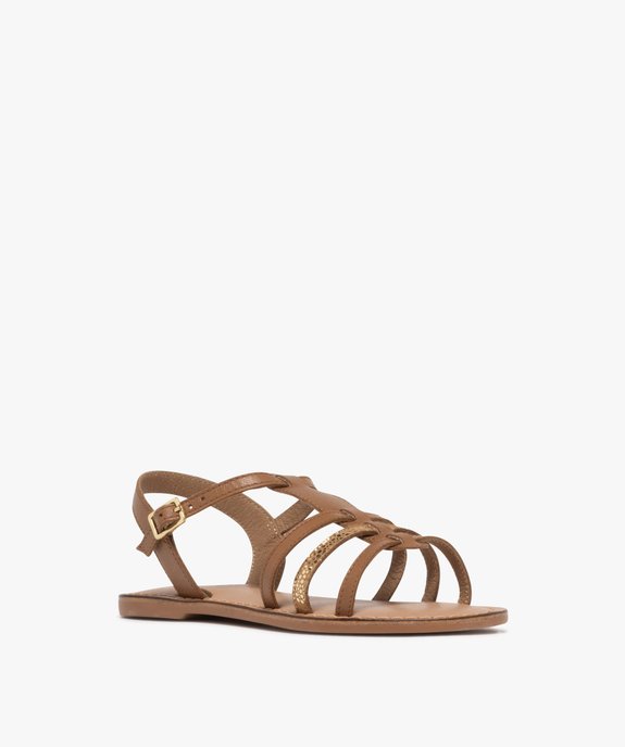 Sandales en cuir multibrides fille vue2 - LOVELY WINGS GEMO FOR GOOD - GEMO