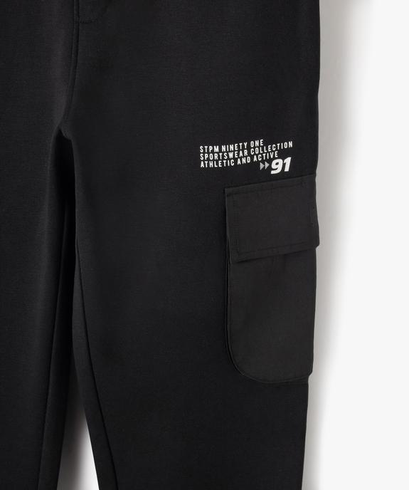 Pantalon cargo en molleton inscription garçon vue2 - GEMO (JUNIOR) - GEMO