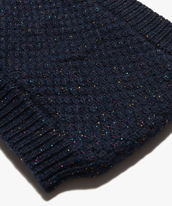 Echarpe bébé fille forme snood à paillettes doublée polaire vue2 - GEMO(BEBE DEBT) - GEMO
