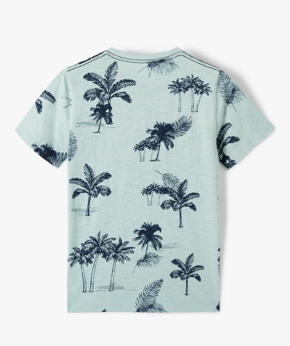 Tee-shirt imprimé manches courtes garçon vue4 - GEMO (JUNIOR) - GEMO