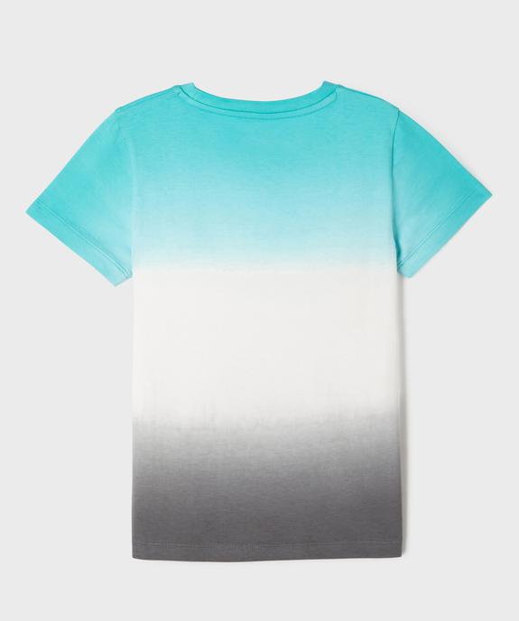 Tee-shirt dégradé à manches courtes garçon vue3 - GEMO (ENFANT) - GEMO