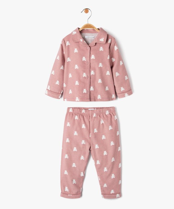 Ensemble pyjama et robe de chambre bébé fille- LuluCastagnette vue3 - LULUCASTAGNETTE - GEMO