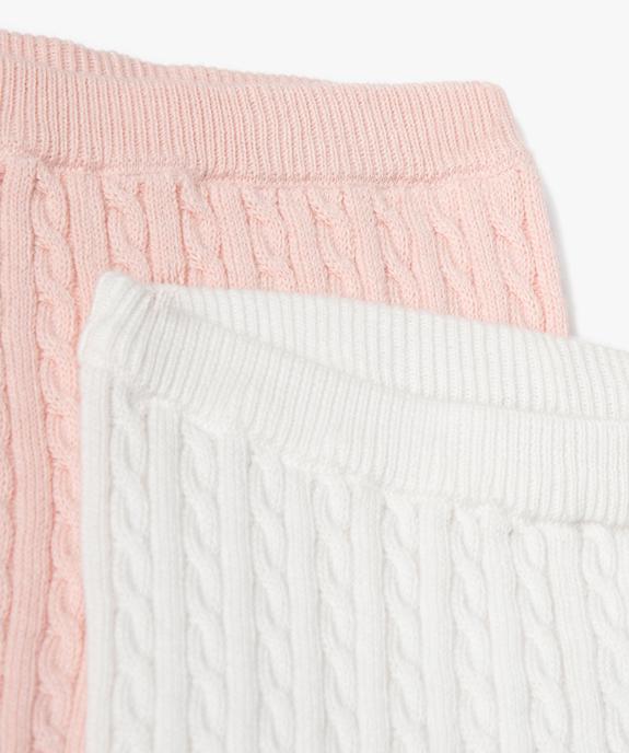 Legging torsadée bébé (lot de 2) vue2 - GEMO(BB COUCHE) - GEMO