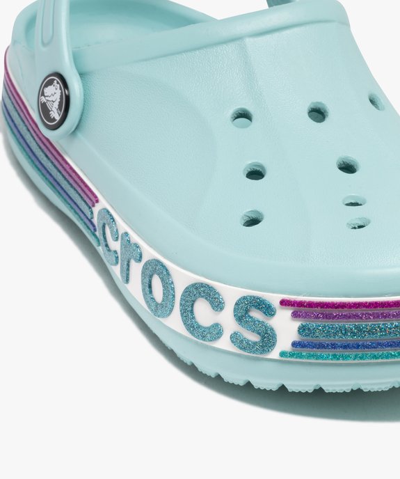 Sabots souples fille à semelle arc-en-ciel pailletée Bayaband Rainbow Glitter - Crocs vue6 - CROCS - GEMO