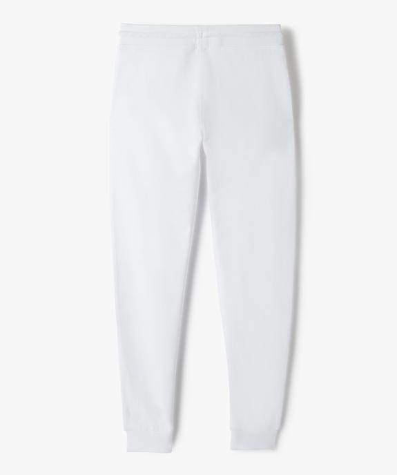 Jogging en coton avec inscription garçon vue3 - GEMO (JUNIOR) - GEMO