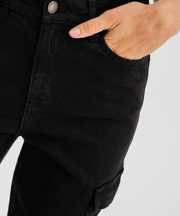 Jean cargo slim en denim stretch à taille normale femme vue2 - GEMO 4G FEMME - GEMO