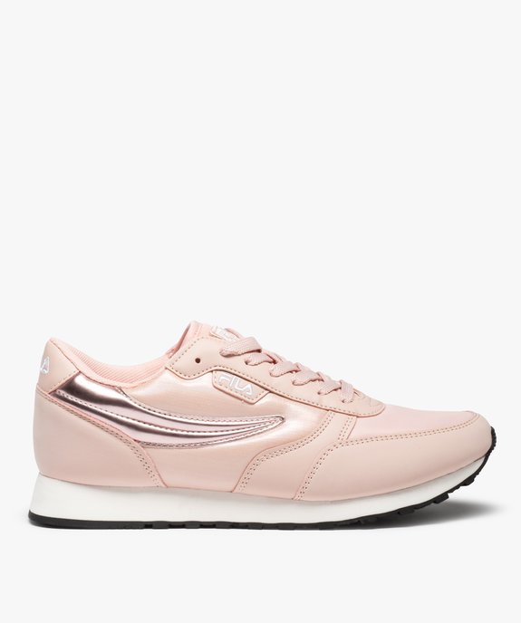 Baskets femme à lacets avec empiècement brillant- Fila Orbit Low vue1 - FILA - GEMO