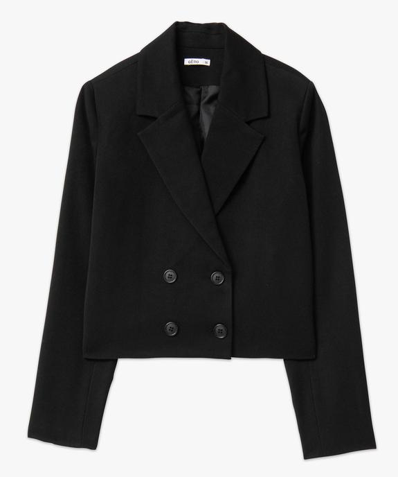 Veste femme coupe courte fermeture croisée vue4 - GEMO(FEMME PAP) - GEMO