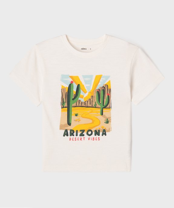 Tee-shirt garçon imprimé évasion vue1 - GEMO (ENFANT) - GEMO